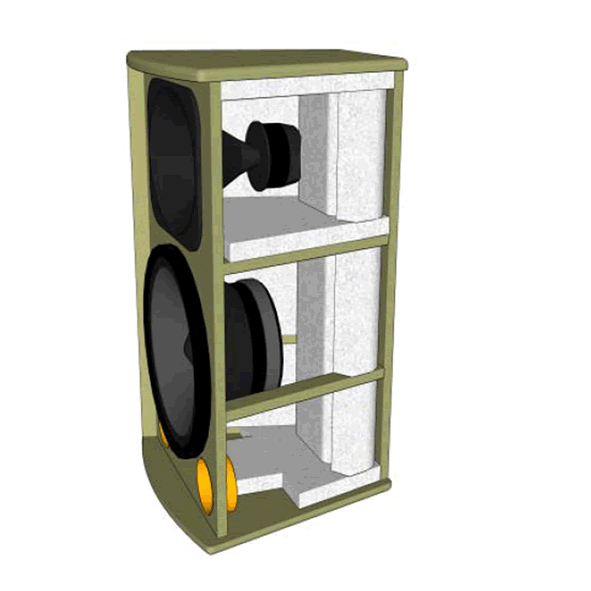 12 2 way loudspeaker system kit - Click Image to Close